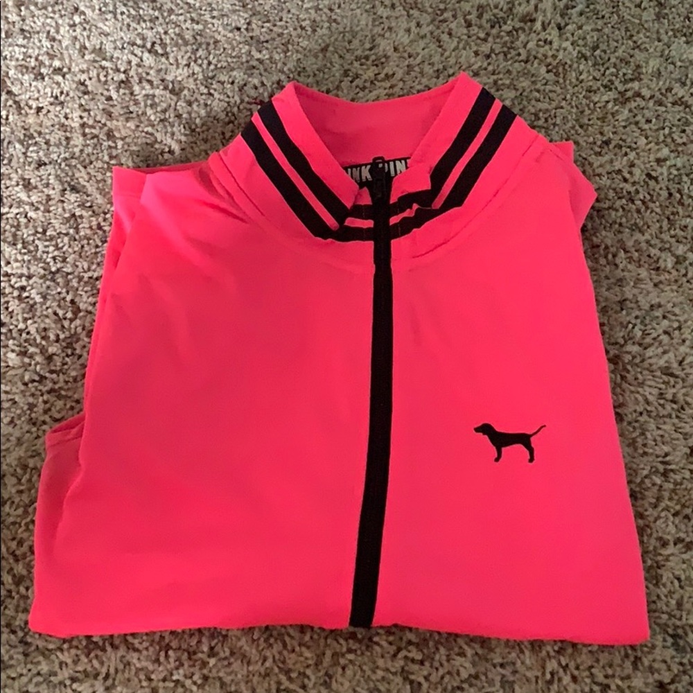 PINK 1/4zip workout pullover